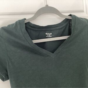 Madewell Short Sleeve Tee in Dark Green